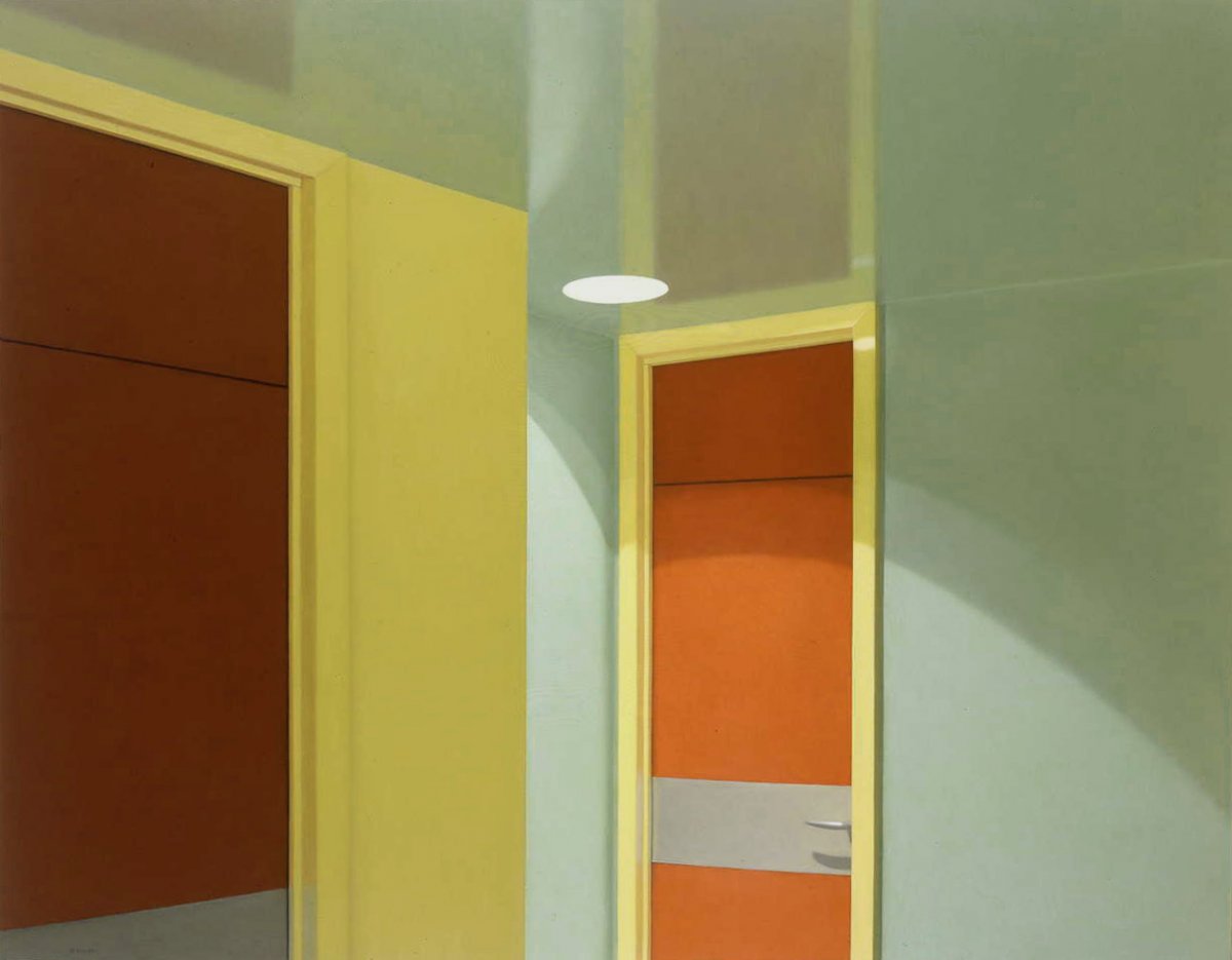 Interior with Red Doors  - Ronald Bowen
